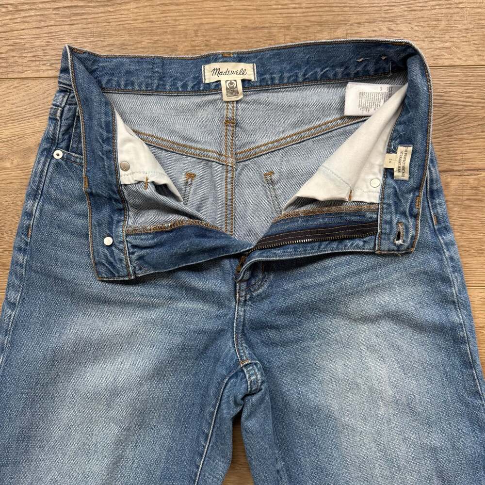 Madewell Perfect Vintage Straight Jeans Size 26 Blue High Rise Denim - Picture 7 of 8